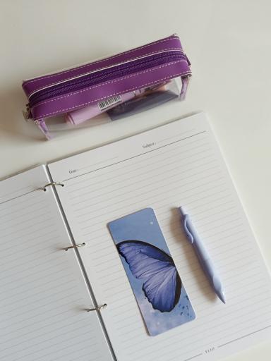 جامدادی حجمی شفاف - بنفش کد 2