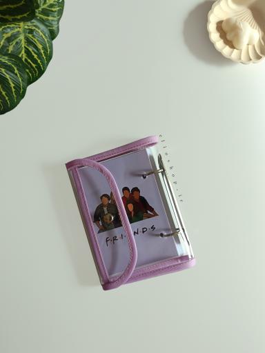 کلاسور شفاف پوشه ای بنفش