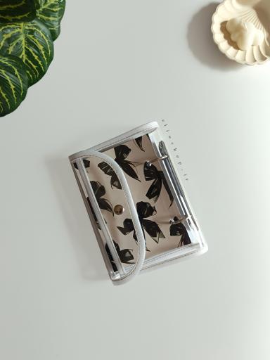 کلاسور شفاف پوشه ای طوسی