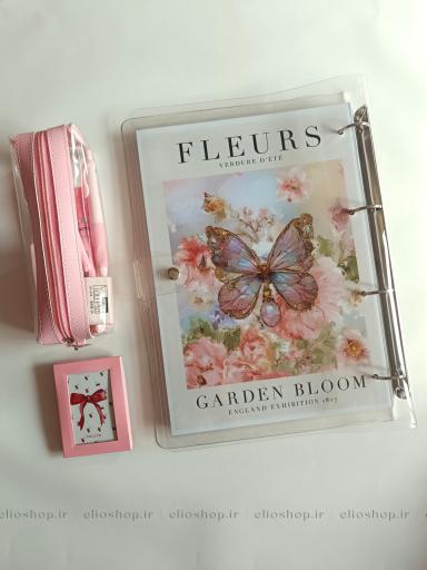 کلاسور شفاف طرح پروانه- کد 1