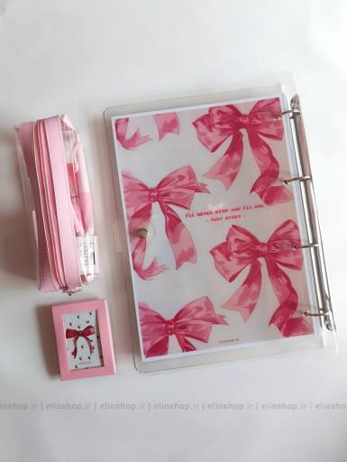 کلاسور شفاف طرح پاپیون - کد 2