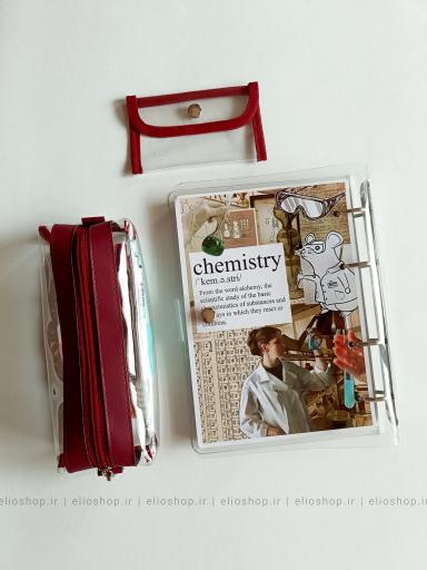   کلاسور شفاف طرح شیمی
